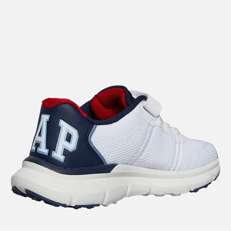 GAP Kids Belmont Trainers White/Navy White Navy - Image 5