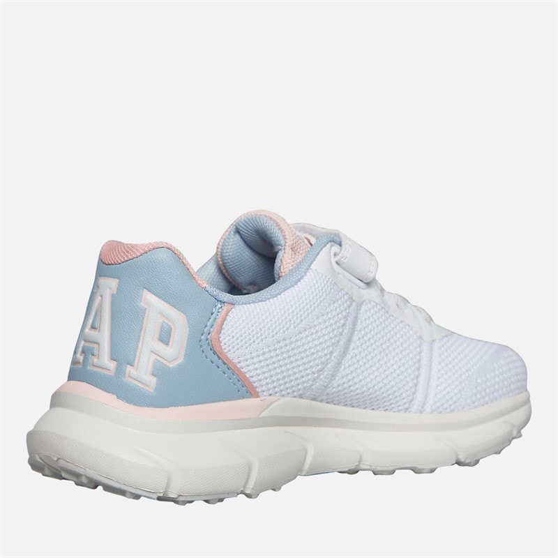 GAP Girls Belmont Trainers White/Beach Blue/Pink White Beach-Blue Pink - Image 5