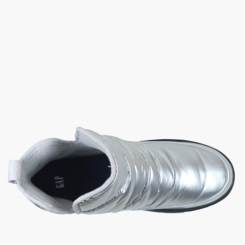 GAP Womens Alabama Mid Snow Boots Silver - Image 4