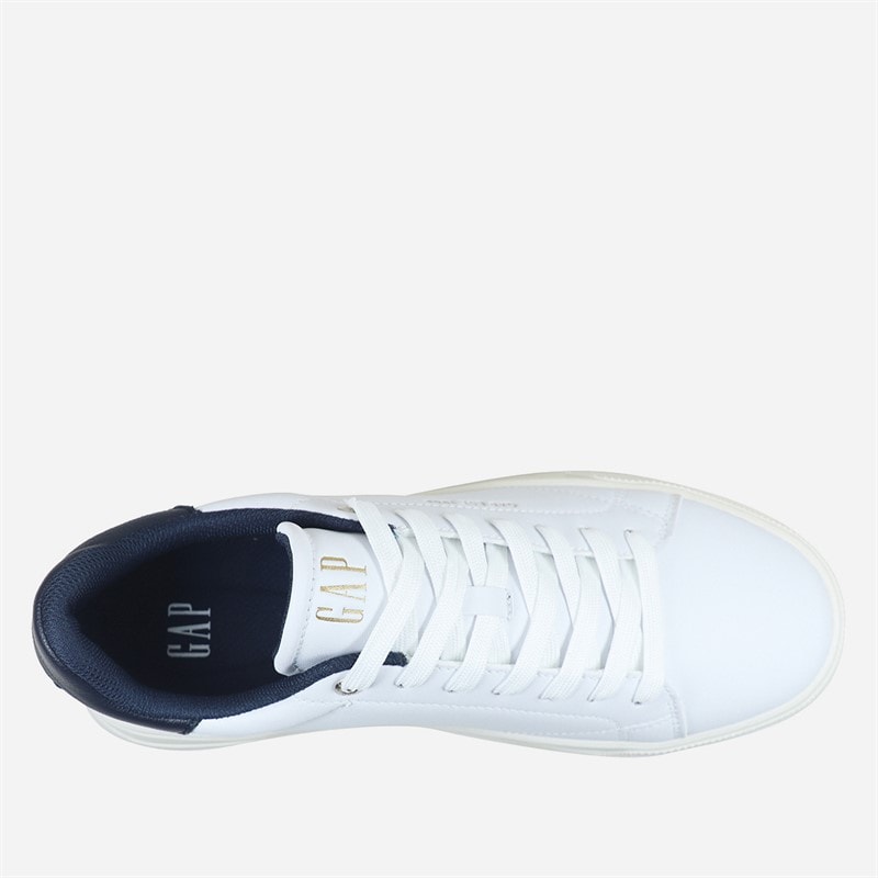 GAP Mens Moon II LTX Trainers White/Navy White Navy - Image 4