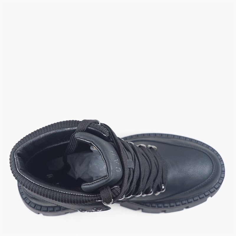 GAP Womens Michelle Lace Up Boots Black - Image 4