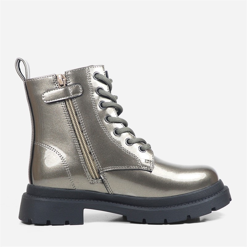 GAP Girls Selma Lace Up Boots Anthracite - Image 5