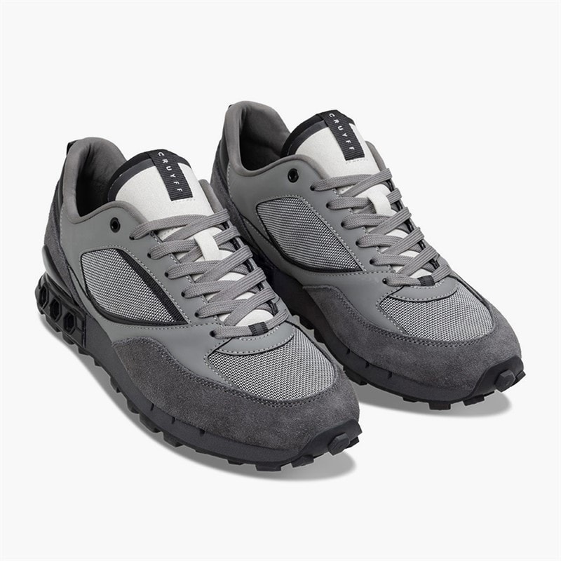 Cruyff Mens Snyper Trainers Grey - Image 4