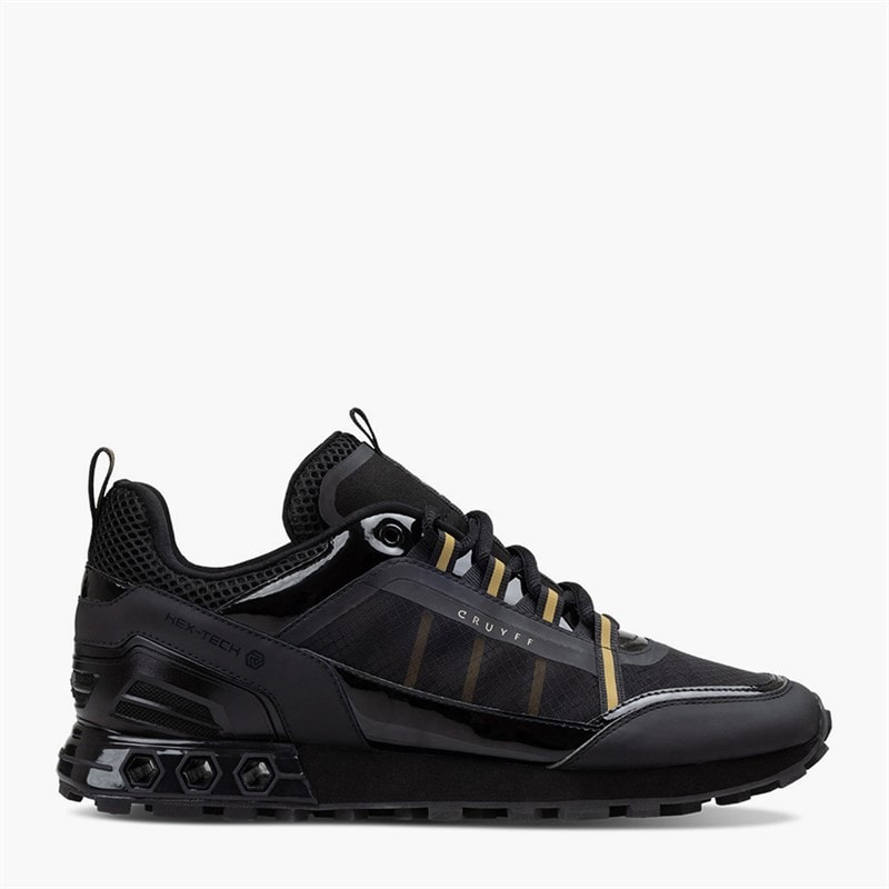 Cruyff Mens Spectra Trainers Black/Gold