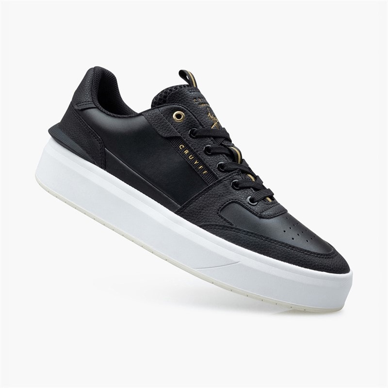 Cruyff Mens Endorsed Trainers Black/Gold Black Gold - Image 4