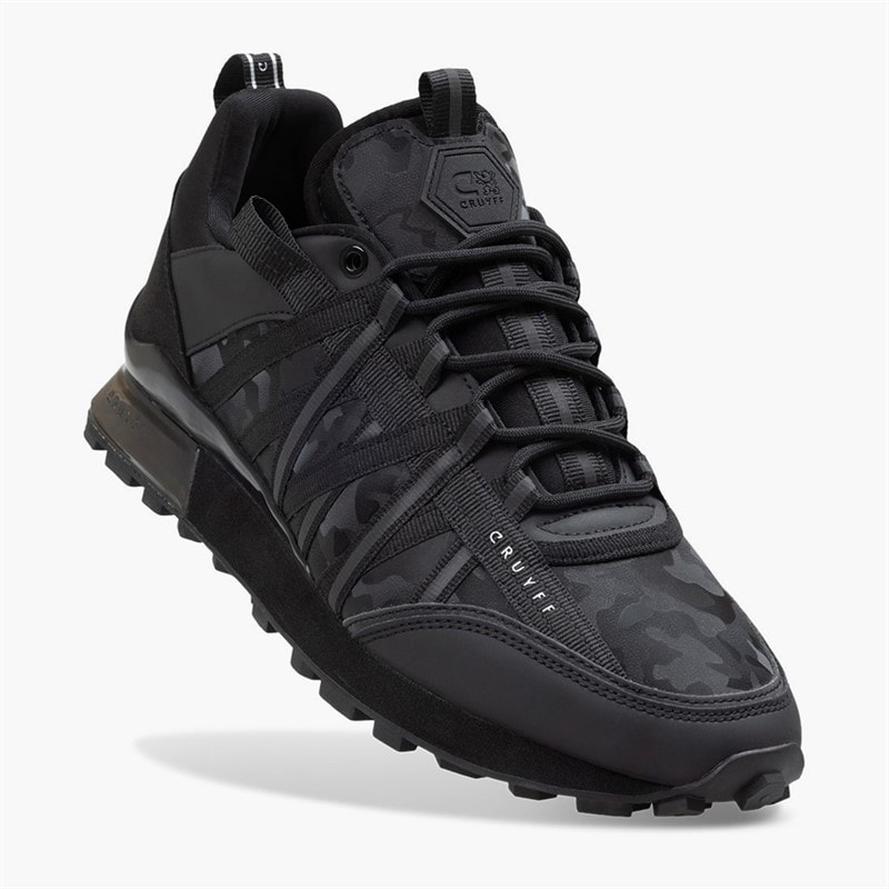Cruyff Mens Fearia Trainers Black Camo - Image 5