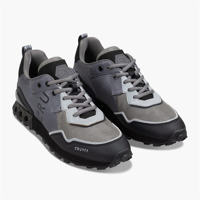 Cruyff Mens Superbia Eclipse Trainers Grey - Image 4