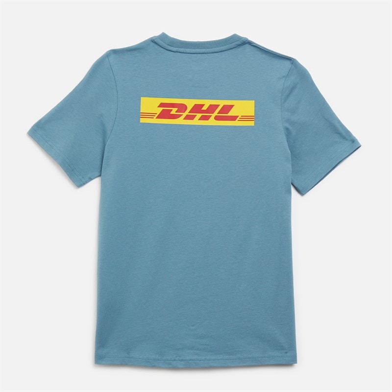 Castore Junior Harlequins FC Cotton Logo T-Shirt Bluestone - Image 2