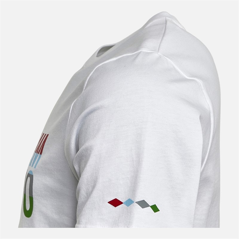 Castore Mens Harlequins FC T-Shirt Brilliant White - Image 2