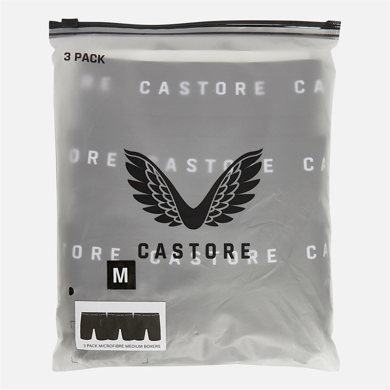 Castore Mens Hegg Three Pack Medium Performance Boxers Black - Image 2