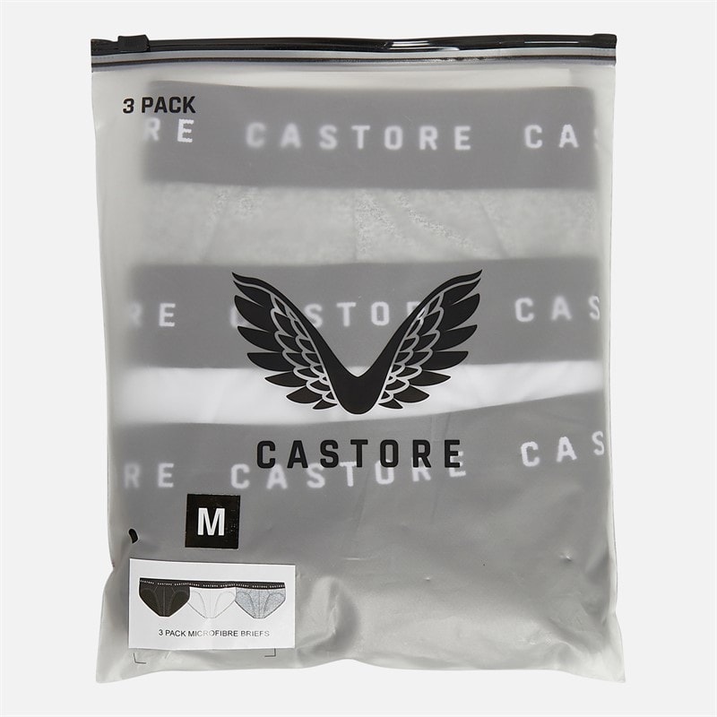 Castore Mens Astill Three Pack Performance Briefs Black/White/Grey - Image 2