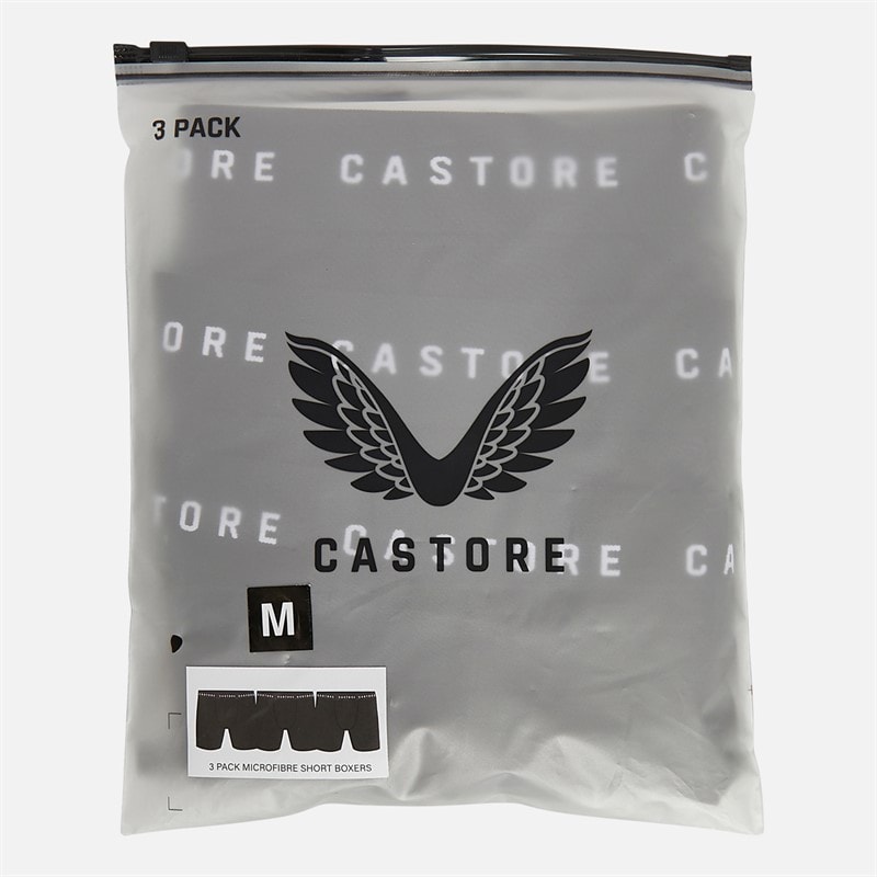 Castore Mens Jupel Three Pack Short Performance Boxers Black - Image 2