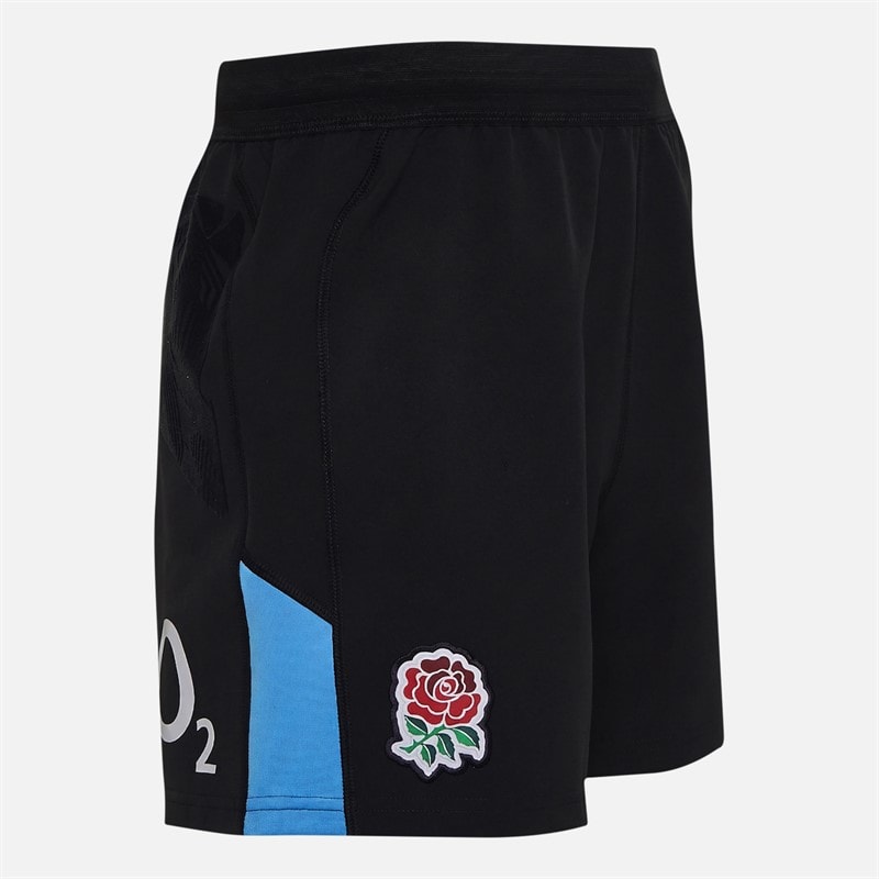 Castore Mens RFU England Rugby 25/26 Alternate Pro Shorts Caviar/Swim Cap - Image 4