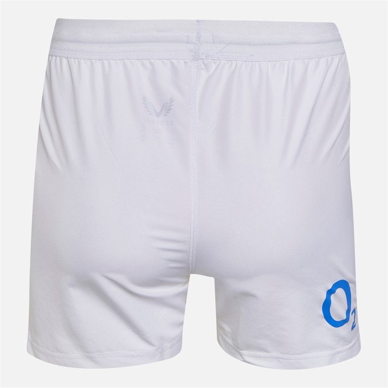 Castore Junior RFU England Rugby 25/26 Home Shorts Brilliant White/Lipstick Red - Image 2