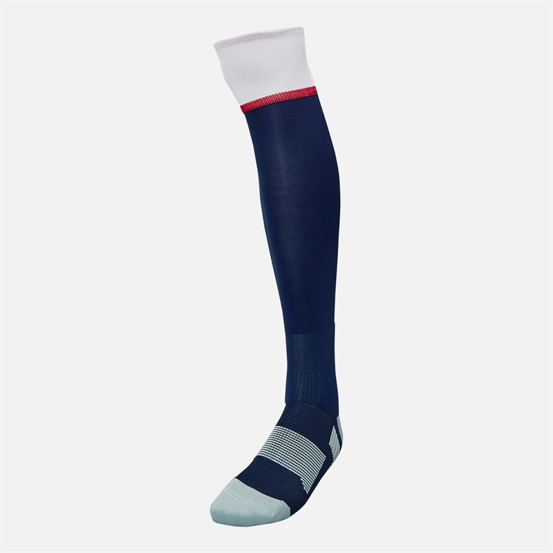 Castore Junior RFU England Rugby 25/26 Home Socks Peacoat/Brilliant White/Lipstick Red