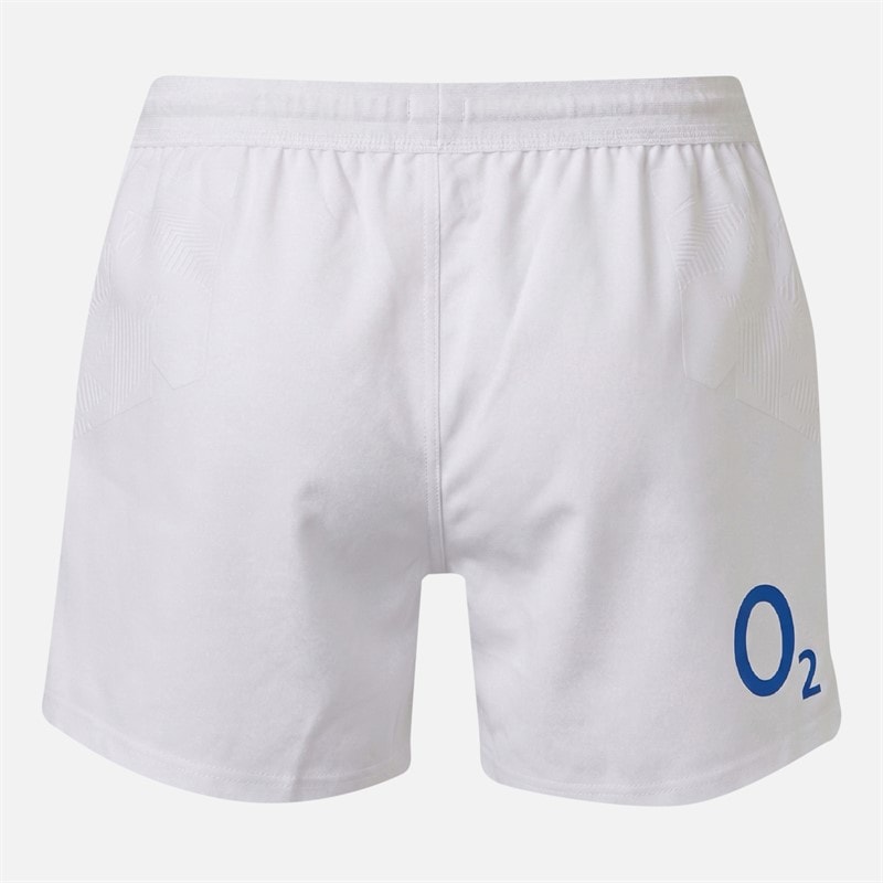 Castore Mens RFU England Rugby 25/26 Home Pro Shorts Brilliant White/Lipstick Red - Image 2