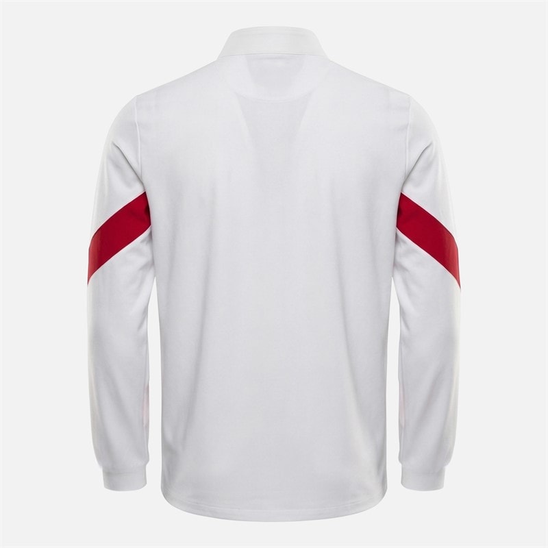 Castore Mens RFU England Rugby Anthem Jacket Brilliant White/Jester Red - Image 2