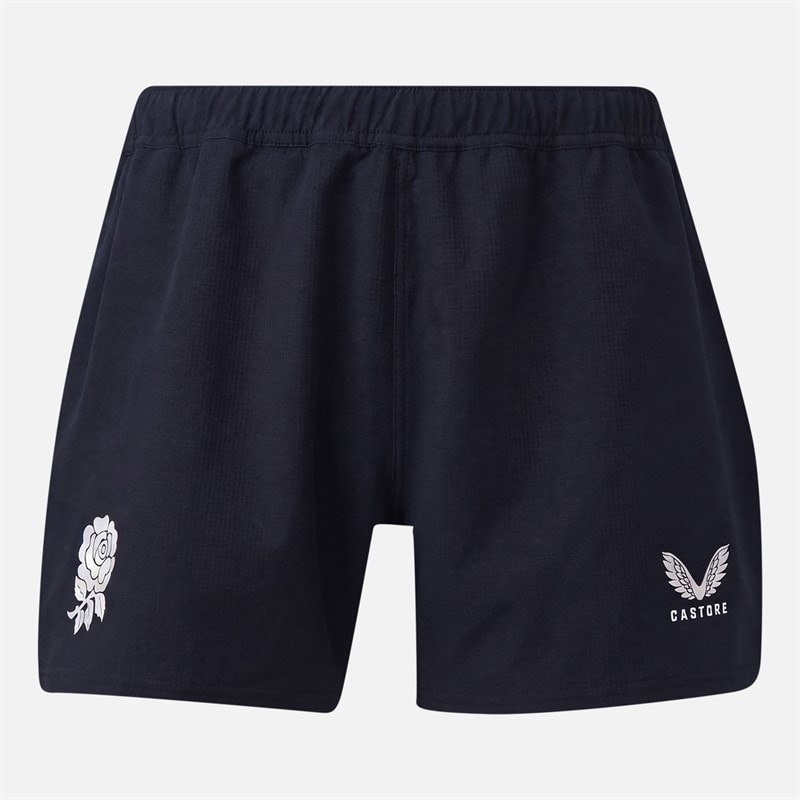 Castore Mens RFU England Rugby Contact Shorts Inkwell/Storm Blue