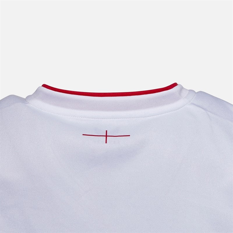 Castore Mens RFU England Rugby 25/26 Home Pro Jersey Brilliant White/Lipstick Red - Image 2