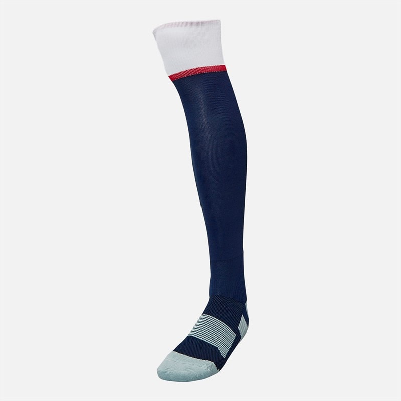 Castore RFU England Rugby 25/26 Home Socks Peacoat/Brilliant White/Lipstick Red