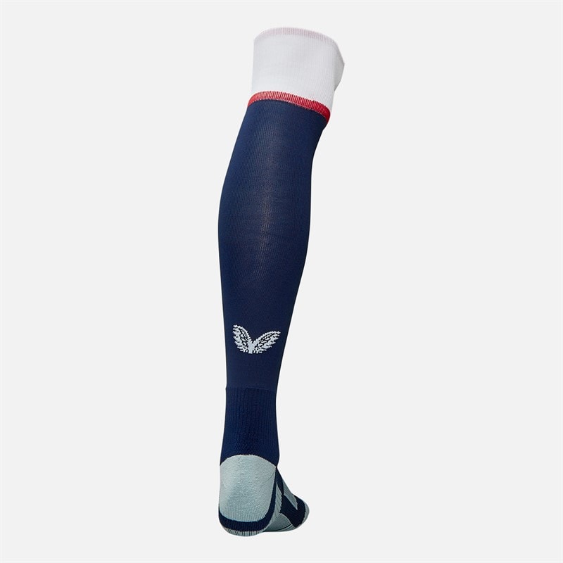 Castore RFU England Rugby 25/26 Home Socks Peacoat/Brilliant White/Lipstick Red - Image 2