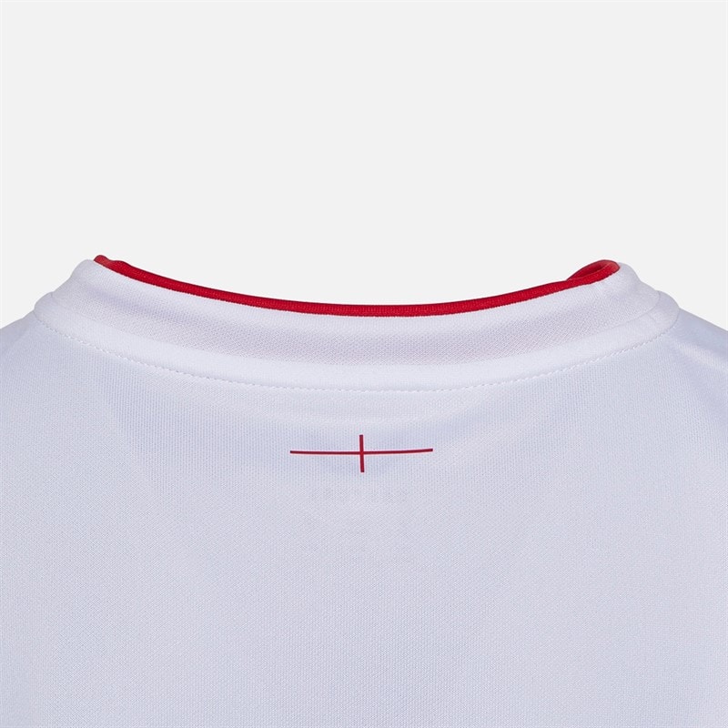 Castore Junior RFU England Rugby 25/26 Home Jersey Brilliant White/Lipstick Red - Image 2