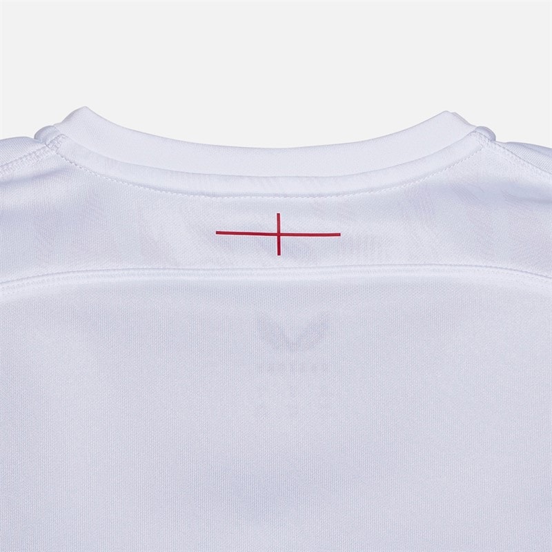 Castore Womens RFU England Rugby Red Roses 25/26 Home Jersey Brilliant White/Lipstick Red - Image 2