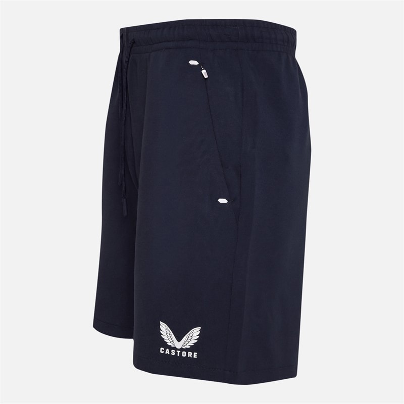 Castore Mens RFU England Rugby Travel Knit Shorts Inkwell - Image 3