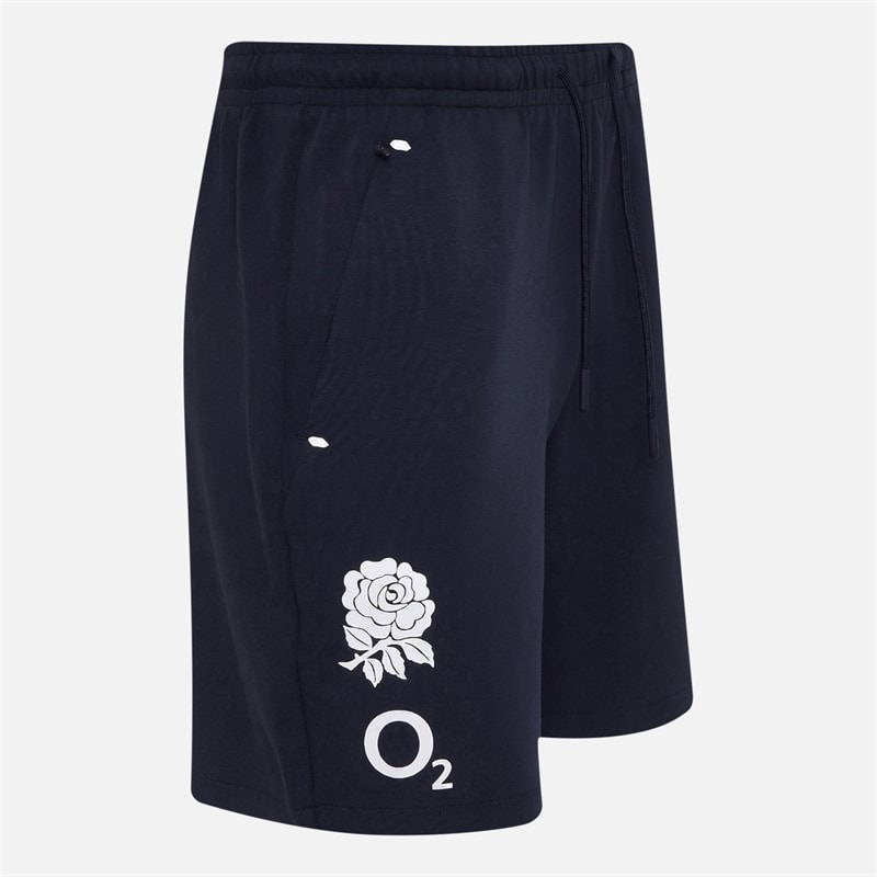 Castore Mens RFU England Rugby Travel Knit Shorts Inkwell - Image 4
