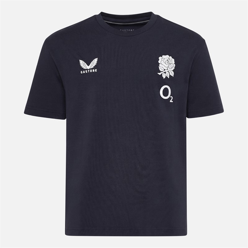 Castore Junior RFU England Rugby Travel T-Shirt Inkwell