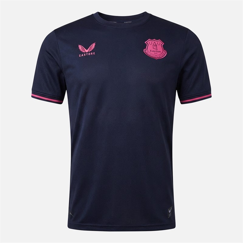 Castore Mens EFC Everton 25/26 Fourth Jersey No Sponsor Baritone Blue