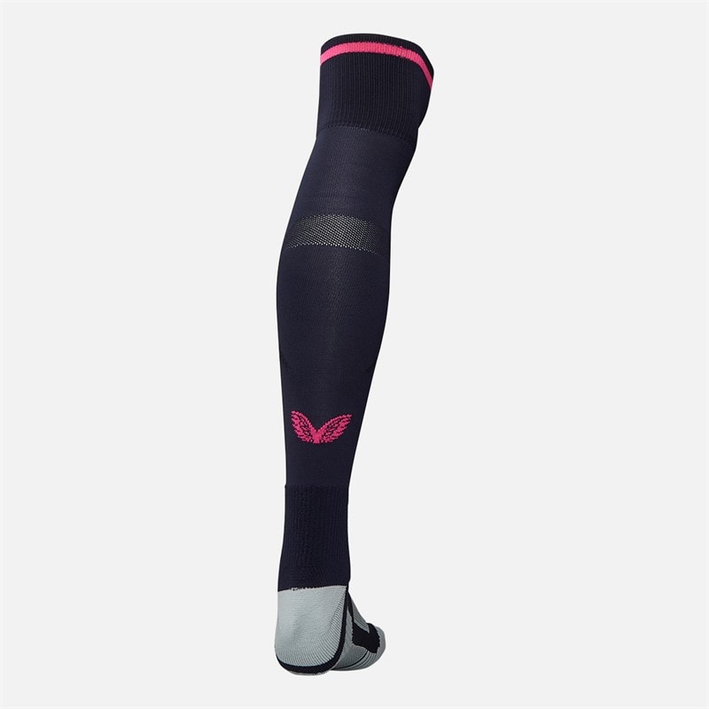 Castore EFC Everton 25/26 Fourth Socks Baritone Blue/Beetroot Purple - Image 2