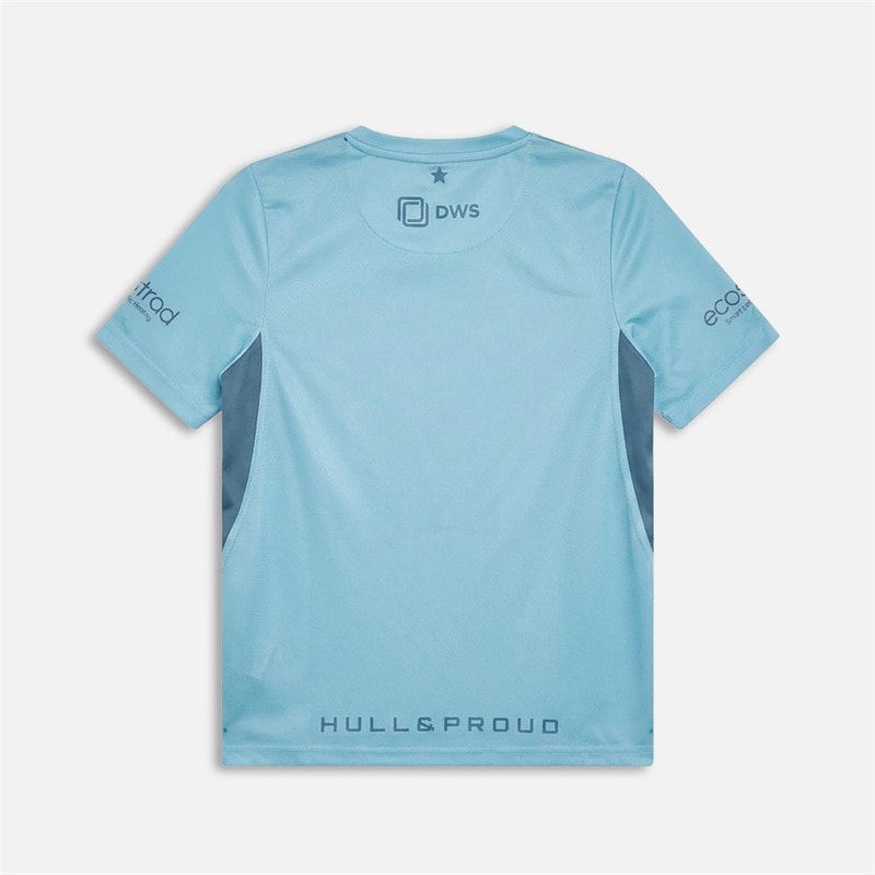 Castore Junior HRUFC Hull Rugby Printed Training Jersey Sky Blue/Bluestone - Image 2