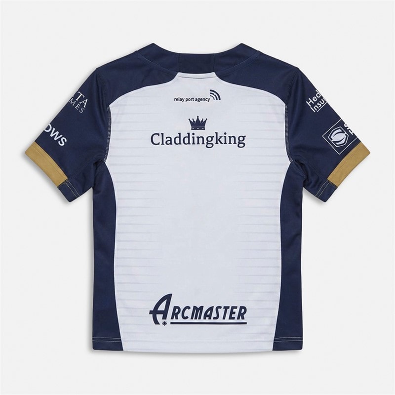Castore Junior HRUFC Hull Rugby 23/24 Away Jersey Brilliant White/Peacoat - Image 2