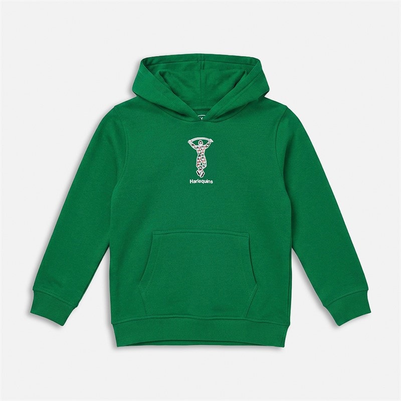 Castore Kids HFC Harlequins Rugby Sweatshirt Set Abundant Green - Image 2