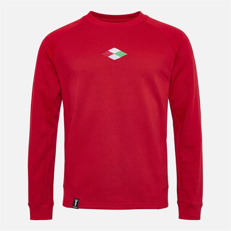 Castore Mens HFC Harlequins Rugby Crew Sweatshirt Savvy Red