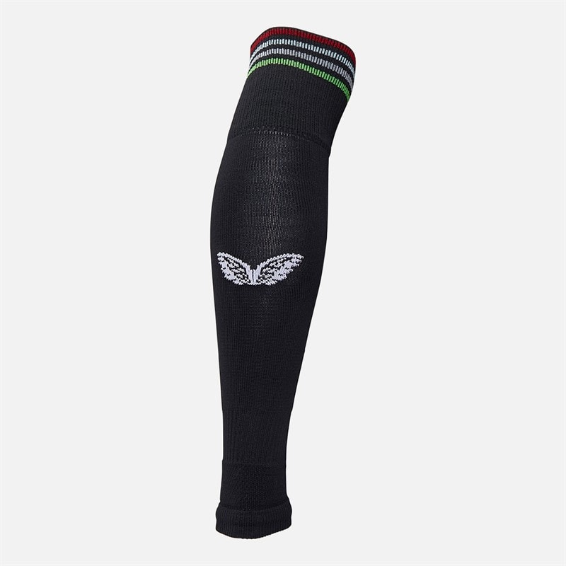 Castore HFC Harlequins Rugby 23/24 Pro Third Footless Socks Caviar/Multi - Image 2