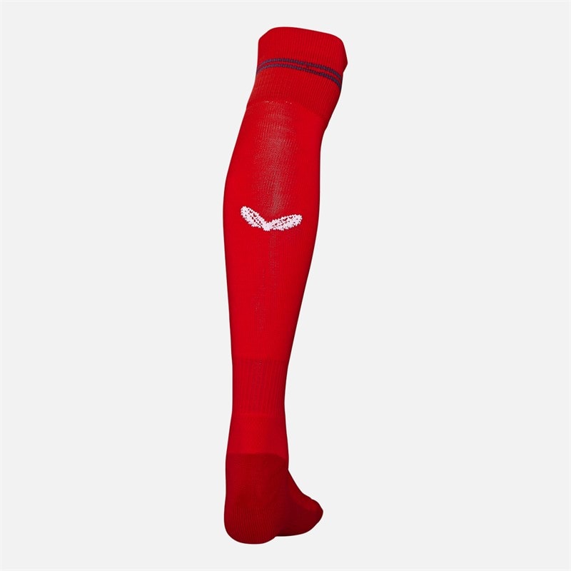 Castore SCA Scarlets Rugby Training Socks True Red/Barbados Cherry - Image 2