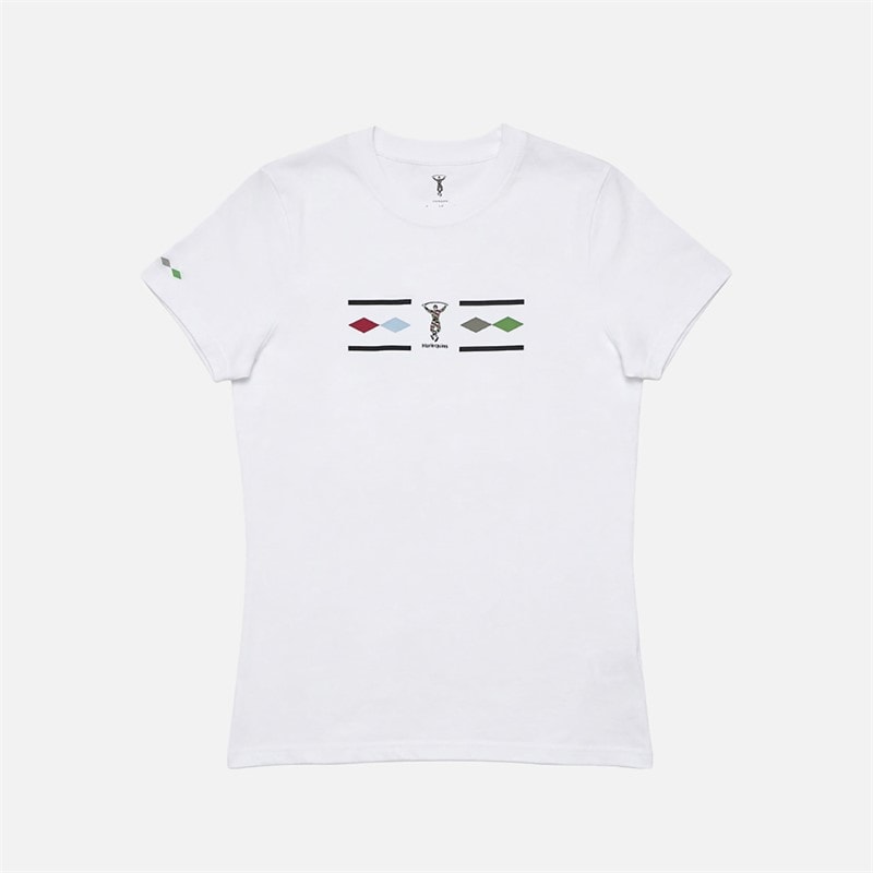 Castore Womens HFC Harlequins Rugby Classic Cotton T-Shirt Brilliant White