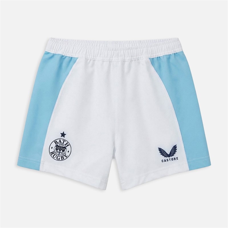 Castore Kids Junior BRFC Bath Rugby 24/25 Third Shorts White