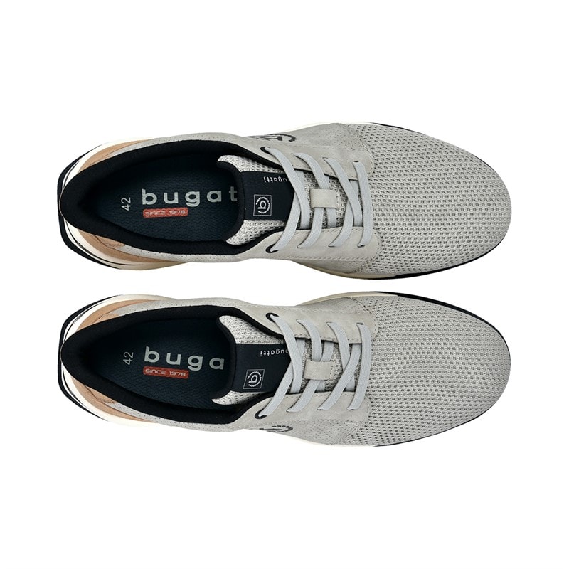 Bugatti Mens Fineas Trainers Taupe/Beige - Image 3