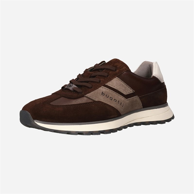 Bugatti Mens Timon Trainers Brown/Brown - Image 2
