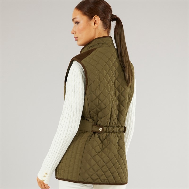 Foxdale Womens Epsom Gilet Khaki - Image 2