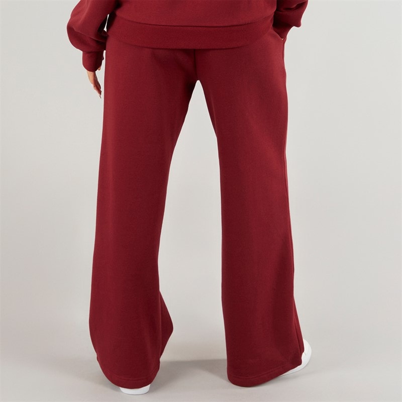 Foxdale Womens Pontefract Wide Leg Joggers Burgundy - Image 2