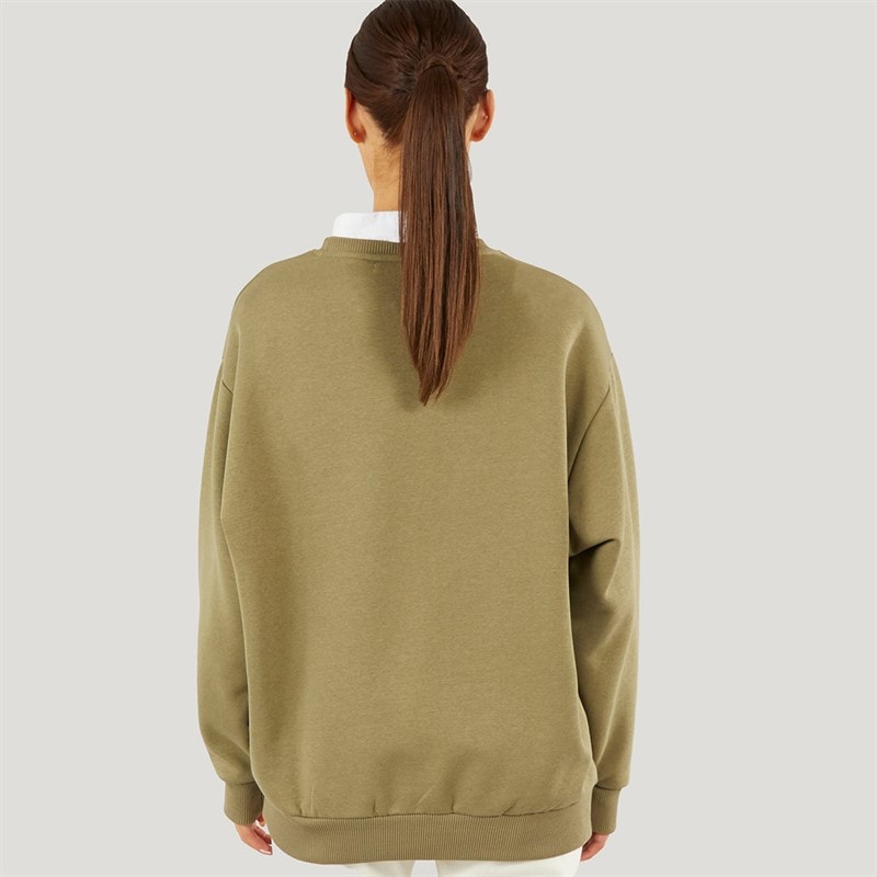 Foxdale Womens Deauville Sweatshirt Khaki - Image 2