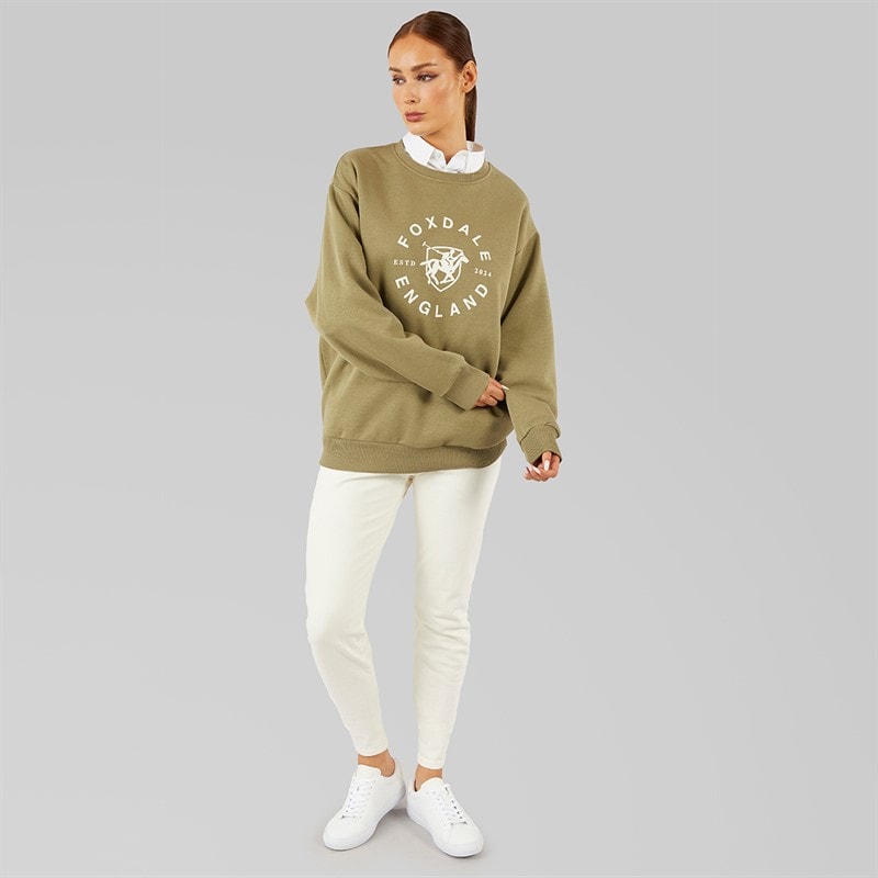 Foxdale Womens Deauville Sweatshirt Khaki - Image 4