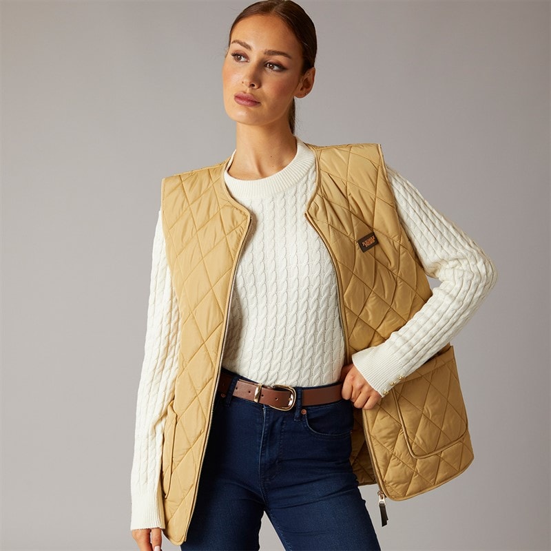 Foxdale Womens Uttoxeter Gilet Tan - Image 1