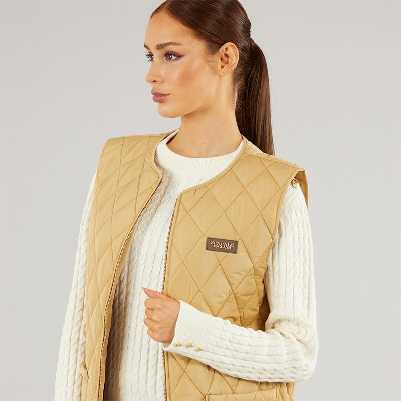 Foxdale Womens Uttoxeter Gilet Tan - Image 3