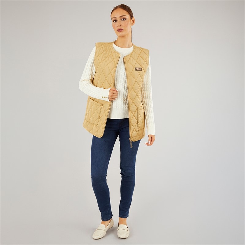 Foxdale Womens Uttoxeter Gilet Tan - Image 4