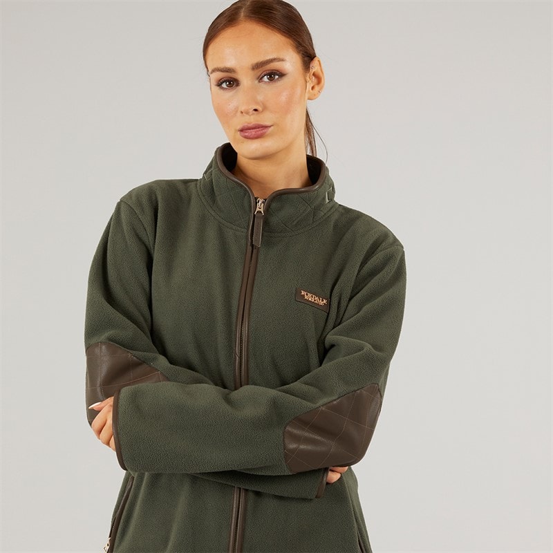 Foxdale Womens Goodwood Fleece Khaki - Image 3